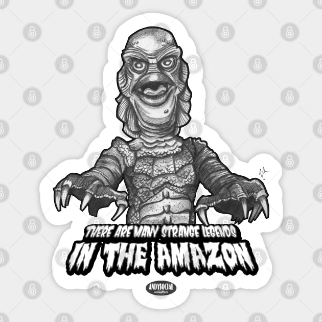 The Gillman Sticker by AndysocialIndustries